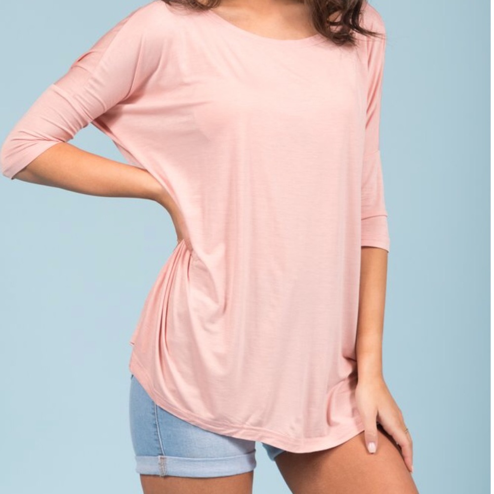 Peach Piko Top